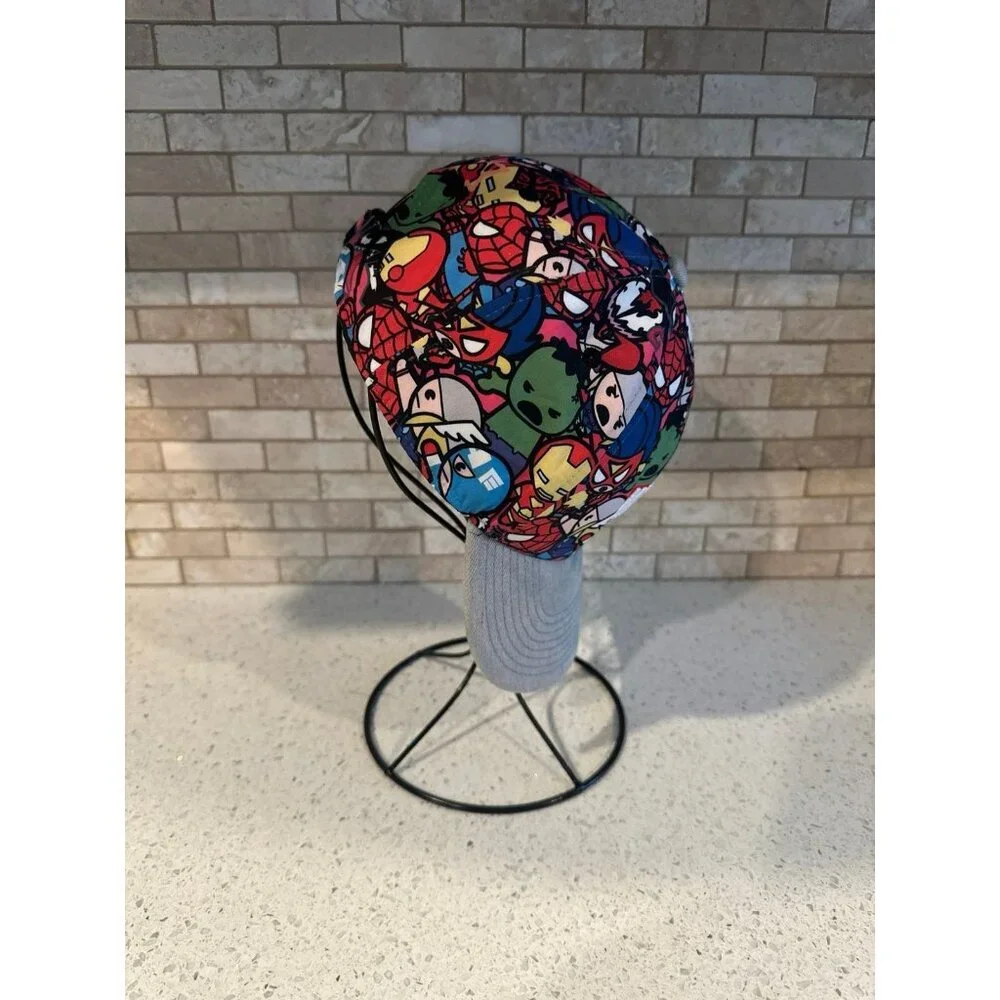Marvel Comics Super Heroes All Over Adjustable‎ Hat Kawaii Denim Bill